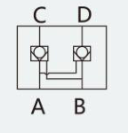 Original dimension drawing or hydraulic symbol excerpt 2 for FDS125/40