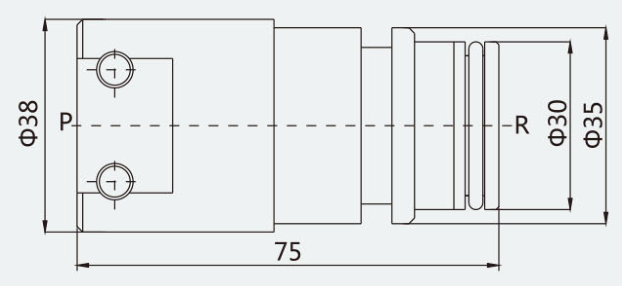 Original dimension drawing or hydraulic symbol excerpt 1 for HDF(13/25)