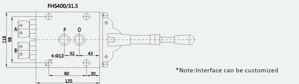 Original dimension drawing or hydraulic symbol excerpt 1 for FHS400/31.5(3)